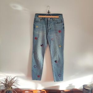 For the Republic Denim Jeweled Jeans